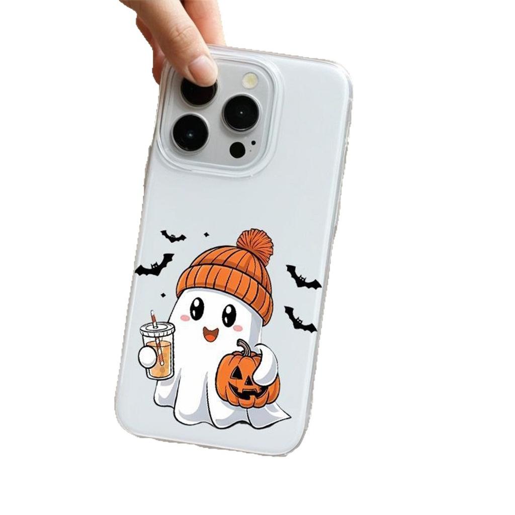 Halloween White IMD Phone Case for For Apple 17PROMAX Creative Ins Skin Sensation Internet Famous Phone Case