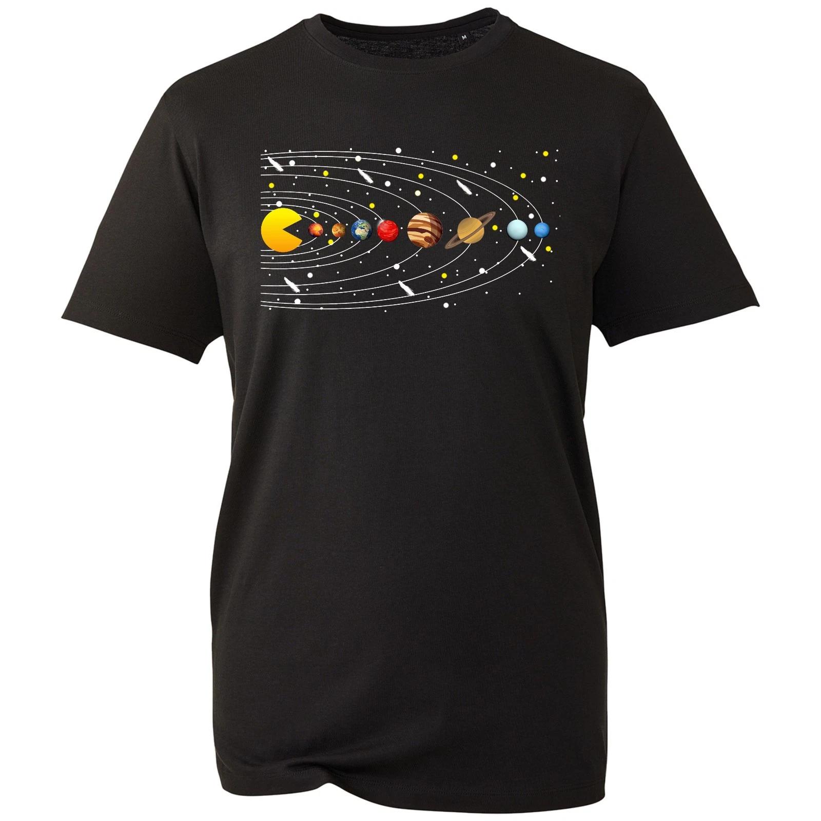 

Solar System T-shirt Astrology Science Space Revolving Top Mens Unisex Gift Tee M