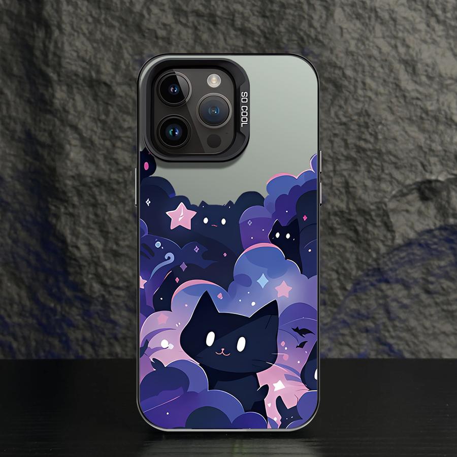 Cute Cartoon Cat Case for iPhone 17 Air 16e 14 15 16 Plus 11 12 13 Pro Max Soft Shell