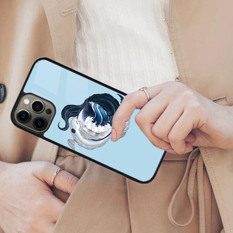 

Koi Fish Yin Yang Art Magnetic Phone Case For APPLE iPhone 17 Air 16 14 13 12 Pro Max 15 Plus Wireless Charge With MagSafe Cover iPhone 14