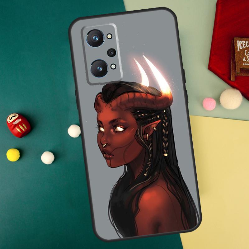 Devil Woman For Realme GT7 Pro 15 13 10 11 12 14 Pro Plus C55 C71 C75 C67 C63 C61 C53 C35 C65 GT6 Case