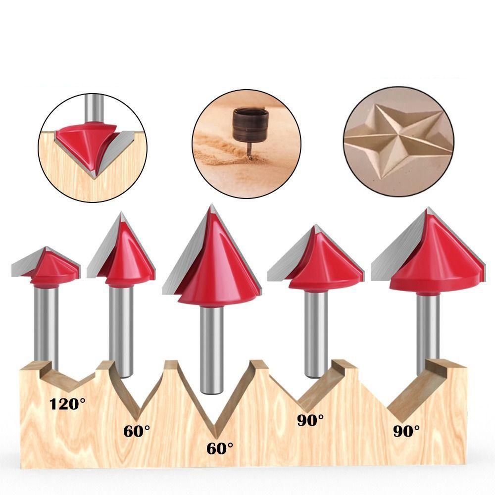 Precision Shank Router Bits Solid CNC-Router Bits Furniture Milling Cutter  Hand Tool