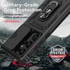 Ring Stand Rotating Slide Camera Lens Military Grade Armor Case For Samsung Galaxy S24 S23 S22 S21 FE S20 Note 20 Ultra A16 A06