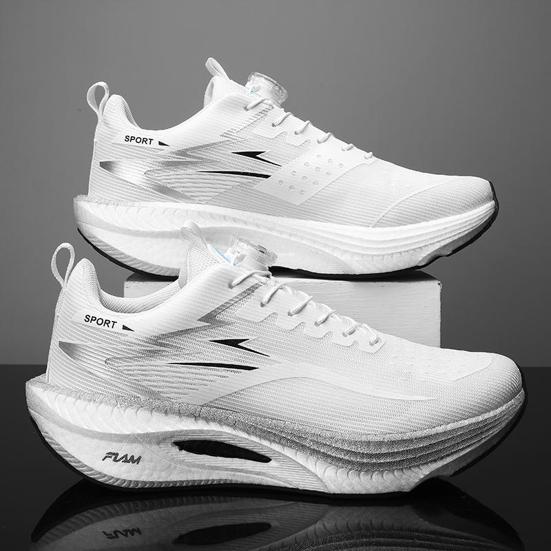 Men'S Running Shoes Jogging Breathable Cushioning Non-Slip Outdoor Marathon Shoes Trainer Race Casual Sneakers Off-Road Shoes