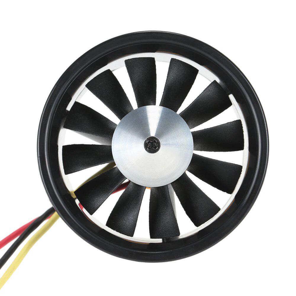 1 Set 64mm EDF Set 2822 3500KV Motor with 12 Blades Ducted Fan for RC Airplane