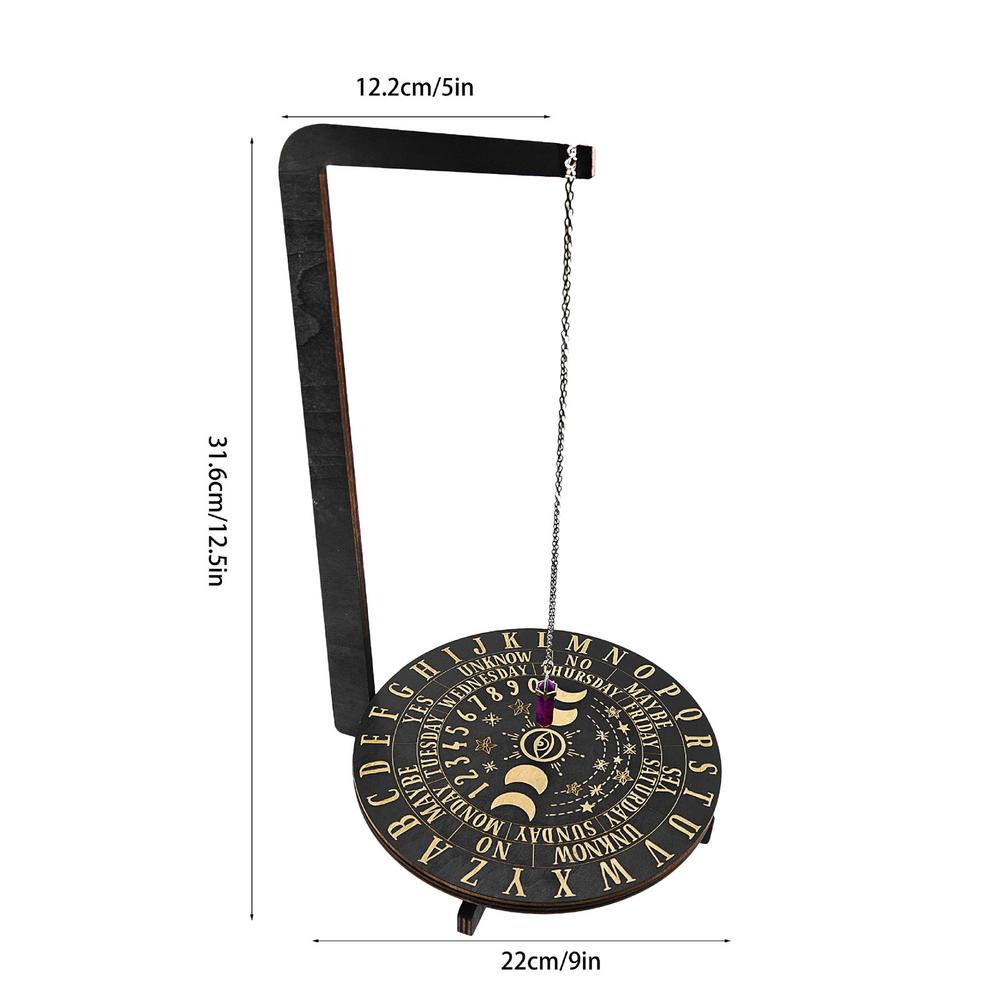 Exquisito diseño de soporte de madera para péndulo, soporte decorativo de madera para joyería, soporte para péndulo para sala de estar