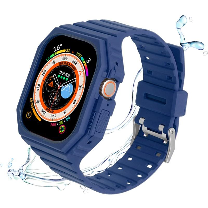Watch Mod Case Set Rubber Strap IWatch 8 Protective Cover Sizes 38/40/41mm 42/44/45mm 49mm Colors Black Transparent Orange