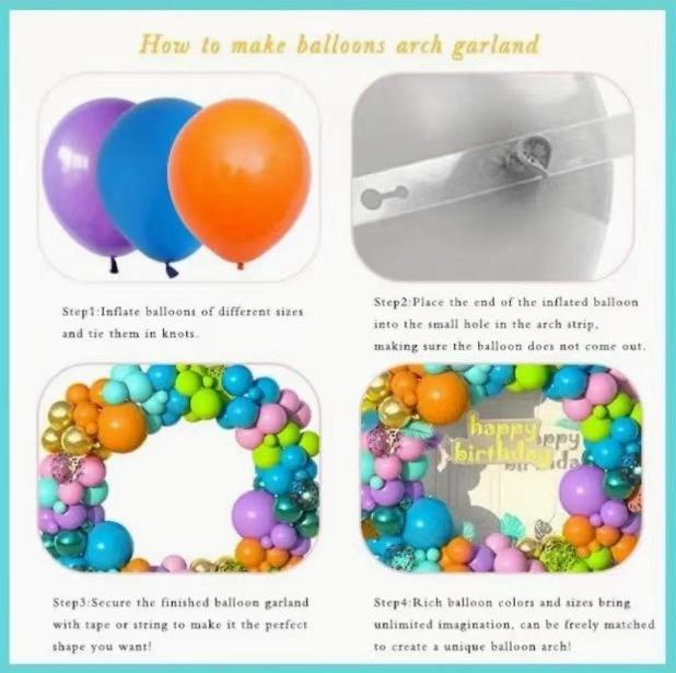 Tropical Balloon Arch Kit Carnival Theme Decoration Birthday Wedding Party Arrangement Kit