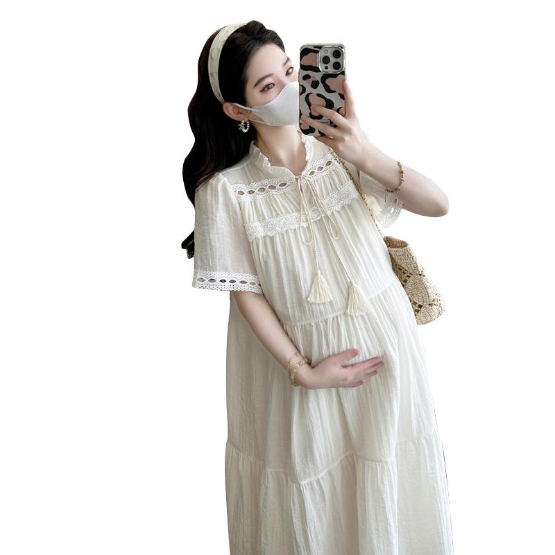 Spring/Summer 2026 Bohemian Ethnic Maternity Skirt L