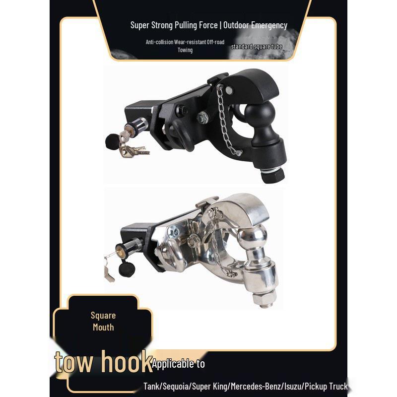 Compatible Tow Hook for GL350, GLS450, Rogue, Raptor, F150, Tundra, Sequoia Trailer Hitch