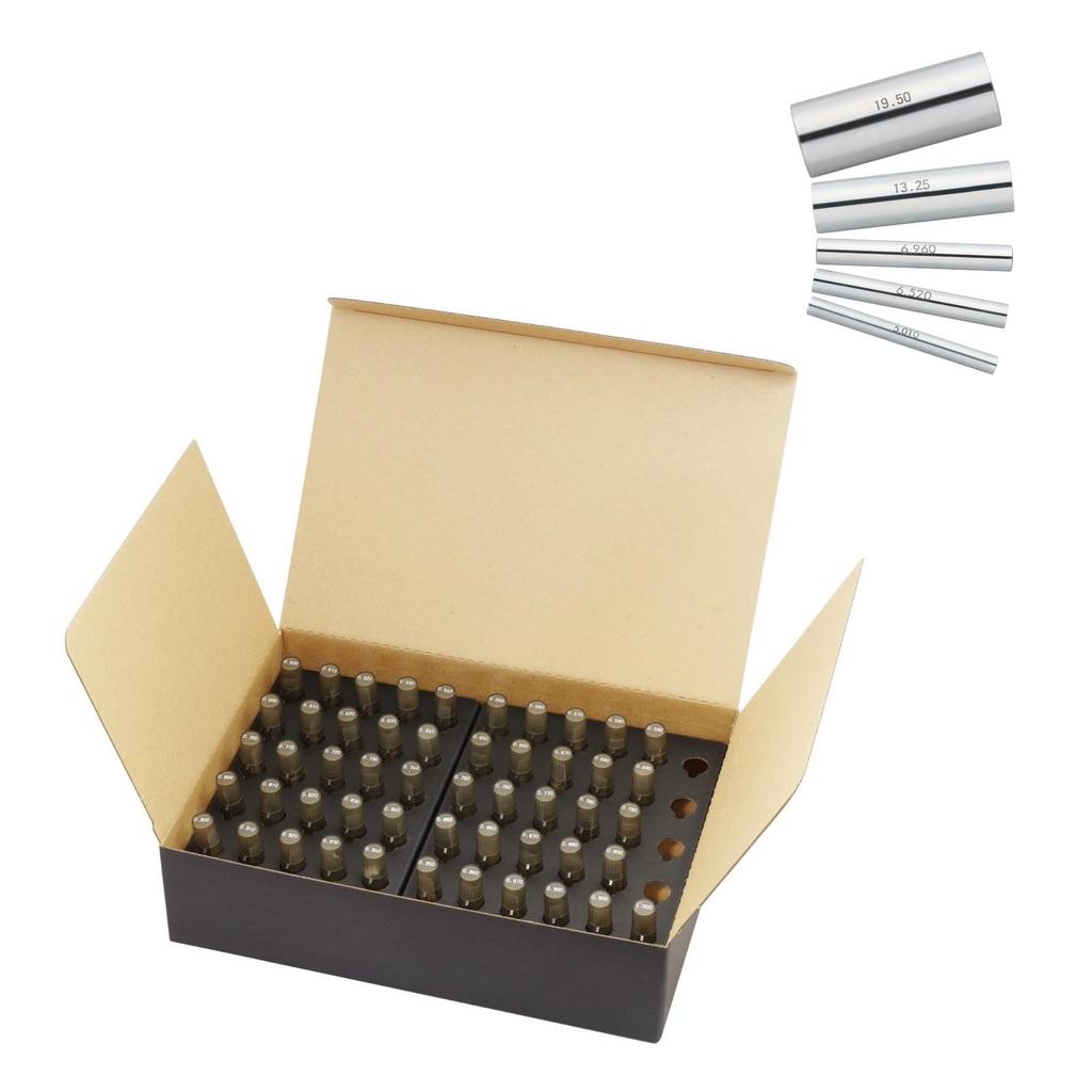 Niigata Seiki SK Made in Japan Steel Pin Gauge Refill Set 0.500-1.000mm (0.01mm Tobi) 51 Pieces AA-0B-R