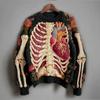 Women's Vintage Halloween Print Knit Sweater, Retro Cozy Pullover Top