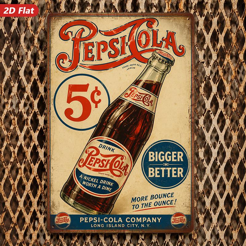 Pepsi-Cola 5 Cent Metal Sign