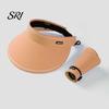 Air Circulation Hat Women Sun Empty Top Adjustable Buckle Foldable Cool Summer Outdoor Cap Cycling Hiking