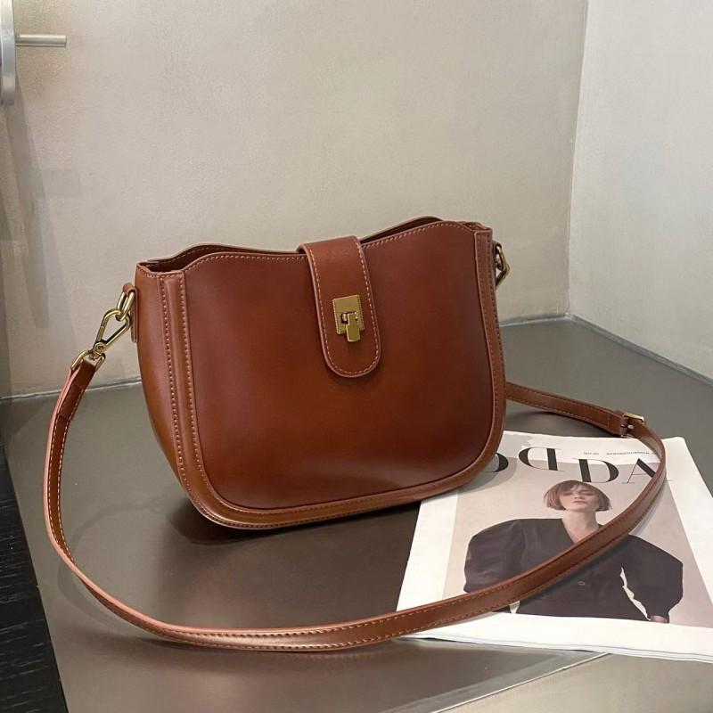 Vegetable Tanned Cowhide All-match 2025 New Retro Trend Shell Bag Women Niche High-end Shoulder