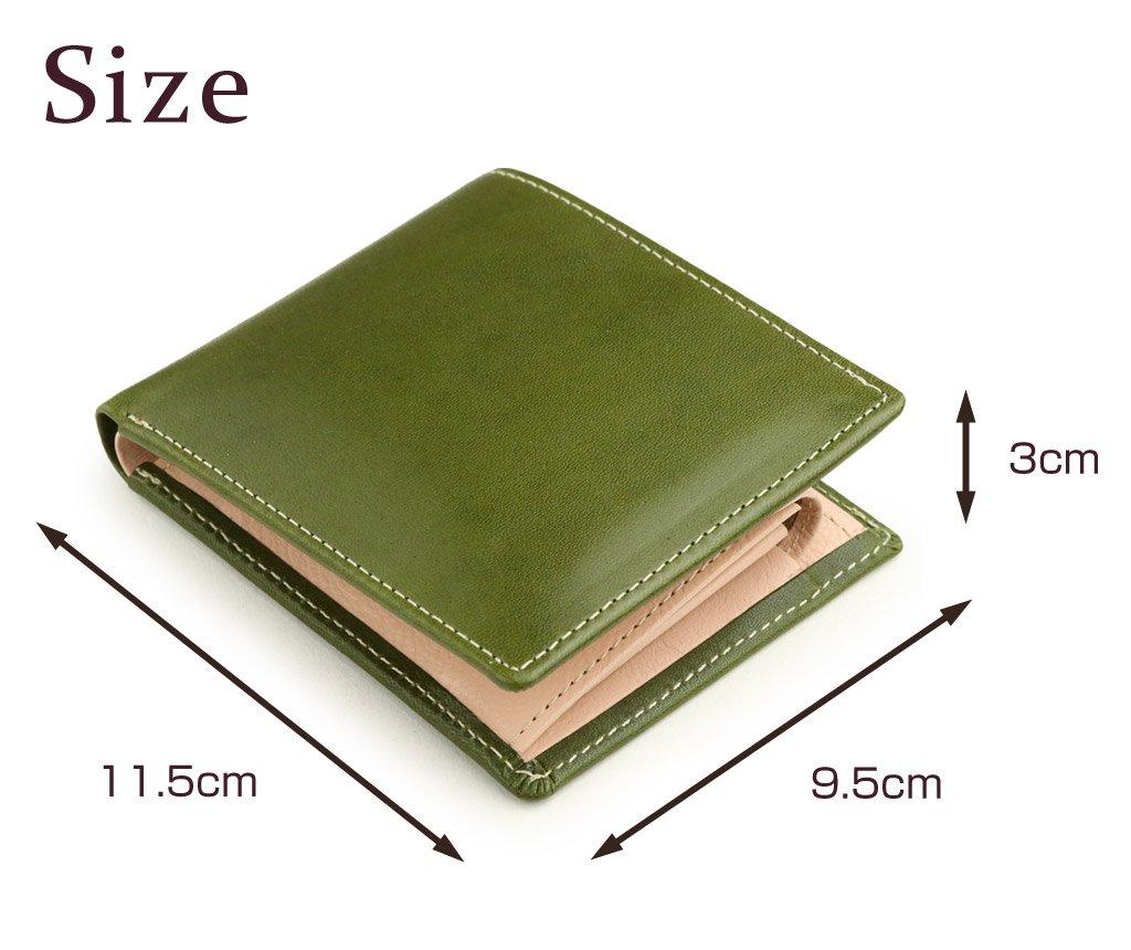 ABIES Japanese Tochigi Leather Cowhide Bifold Black Wallet,