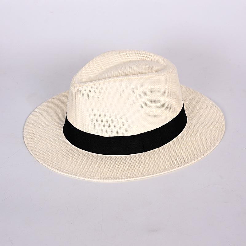 Мужская высококачественная соломенная джинсовая ковбойская шляпа с плоской тульей, индивидуальный британский стиль