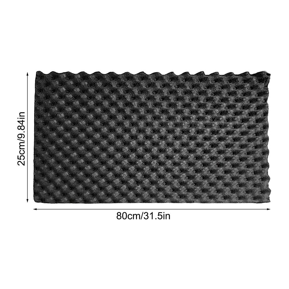 

80x25cm Sound Proof Padding With Adhesive Backing Car Door Wall Soundproof Foam Sound Absorption Wave Cotton Lining Leaf Plate