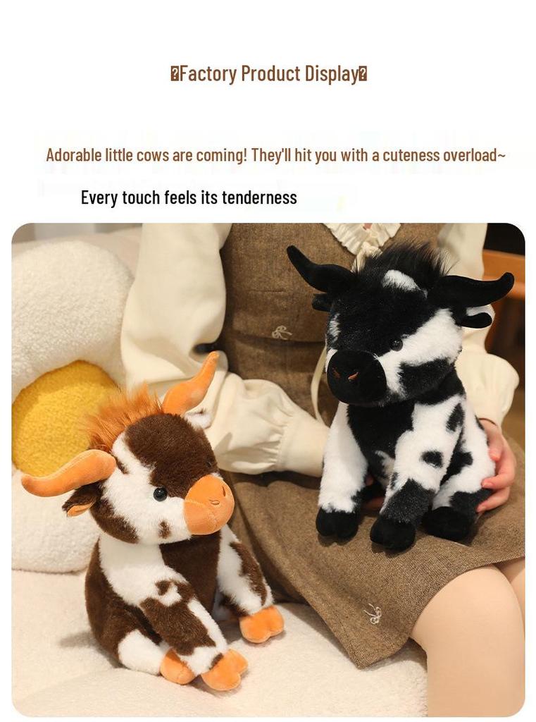 Children's Plush Soothing Milk Cow Doll – Soft Hugging Sleep Toy Gift