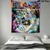 Saint Seiya Legend Sanctuary Tapestry Fashion Print Wallmounted Soft Background Cloth Work Of Art