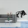 Realistic Owl Bull Figurine Sculpture Cute Decorative Resin Animal Ornament for Indoor Office Living