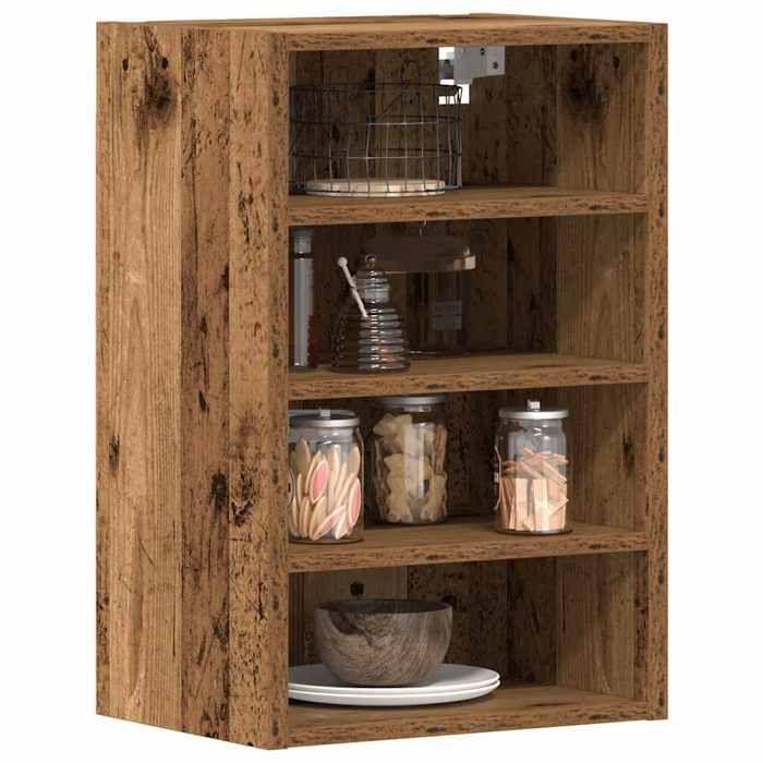 VidaXL Wall-mounted Cabinet "Riga" Antique Wood 40 X 29.5 X 60 Cm Engineered Wood 854182