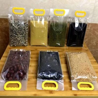 10pcs 5kg/10kg Rice Grain Packaging Bag Transparent Plastic Food Vacuum Bag Insect Proof Moisture-proof Food Storage Sealed Bag