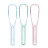 1pcs Tongue Cleaner Scraper Food Grade Ergonomic Design For Oral Care Bad Breath Removal Bacteria Plaque Cleaner