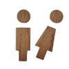 Men and Women Wood Toilet Sign Set for Home Office Restaurant Decors Bathroom Door Signs Restroom Signage Wall Decors