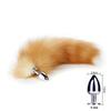 Long Fox Tail Anal Plug Sex Toy for Women Couple Stainless Steel Removable Buttplug SM Cospaly Butt Plug Tail for Adult Anal Toy