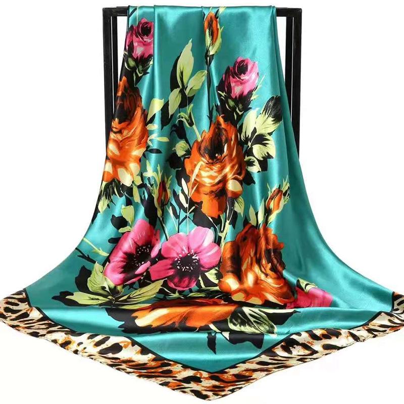 90 Large Silk Scarf for Women - Spring/Autumn Korean Style Satin Neckerchief, Mother's Day Gift