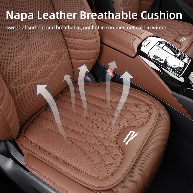 Car Leather Seat Cushion Anti-slip Breathable Auto Interior Accessories For Volkswagen VW Tiguan CC Jetta Polo Golf PassatJD7