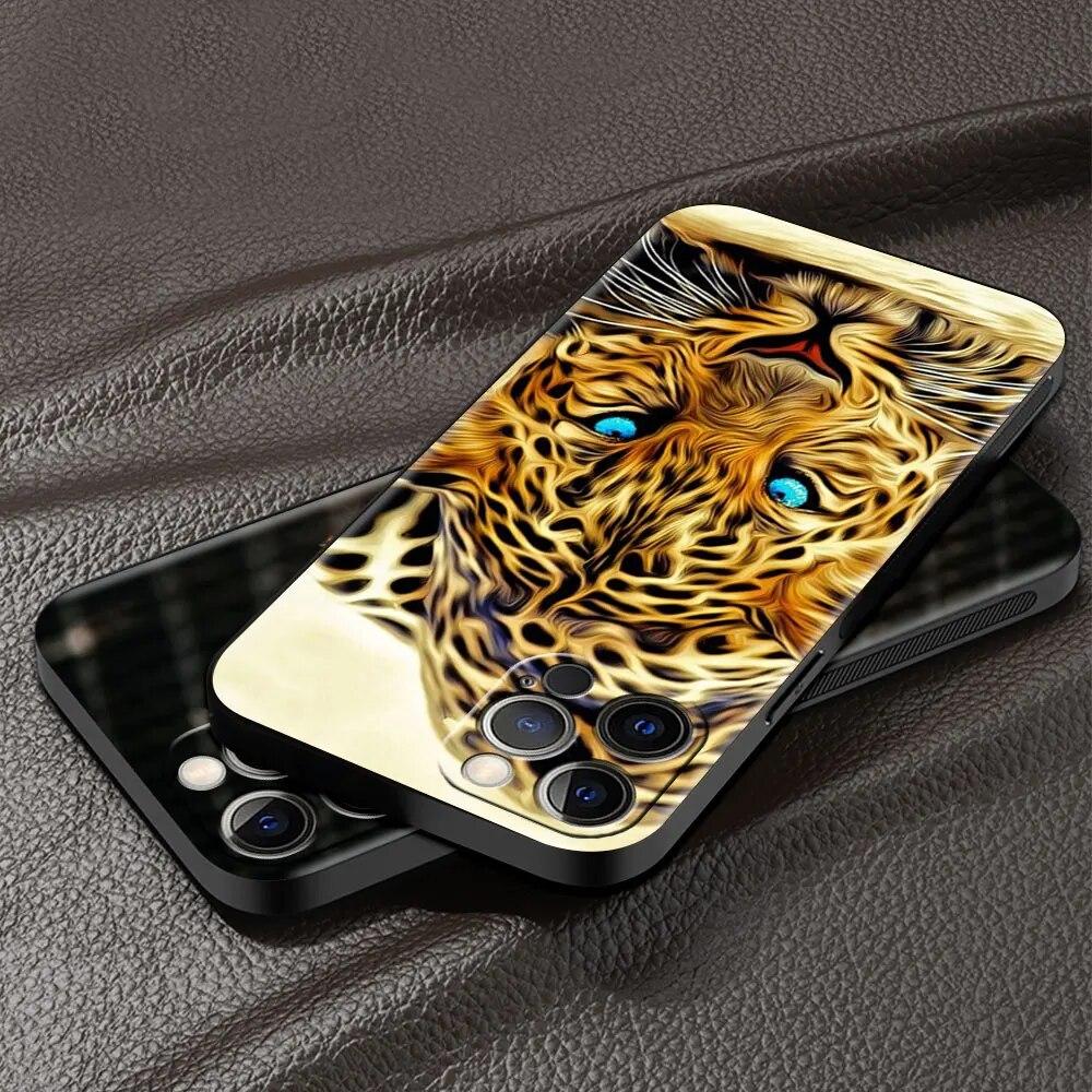 Cheetah Panther Phone Case For iPhone Samsung Galaxy Redmi Xiaomi Oppo OnePlus Note S A 7 8 9 10 11 12 13 14 20 21 22 23 53 54 Pro Max Ultra TPU Soft