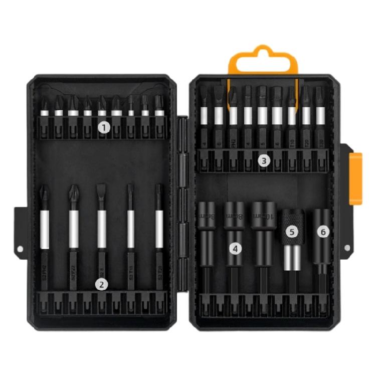 Heavy Duty Alloy Hexagonal Screwdriver Set Universal Multiple Bits Nonslip Design Compact Carrying Case for Maintenance