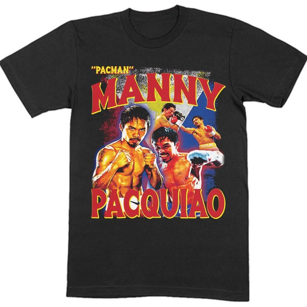 Retro Manny Pacquiao funny Unisex Black S-235XL Shirt 20D346 Unisex T-Shirt L