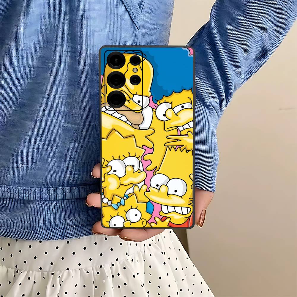 Adult Animation Simpsons Phone Case For Samsung S 24 Fe 25 Ultra Plus 20 Lite 21 30 22 23 24 22 Ultra 5G Fundas
