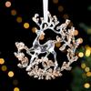 Gold Sequin Snowflake Ice Strip Pendants  Holiday Party Supplies