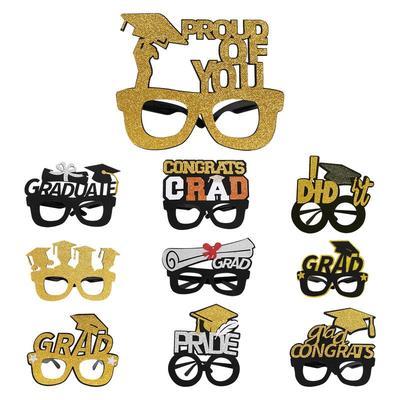 Graduation Glasses Photo Props 2025 Eyewear Frames Photo Props Color Printing Decoration Tool for Friends Party Carnival