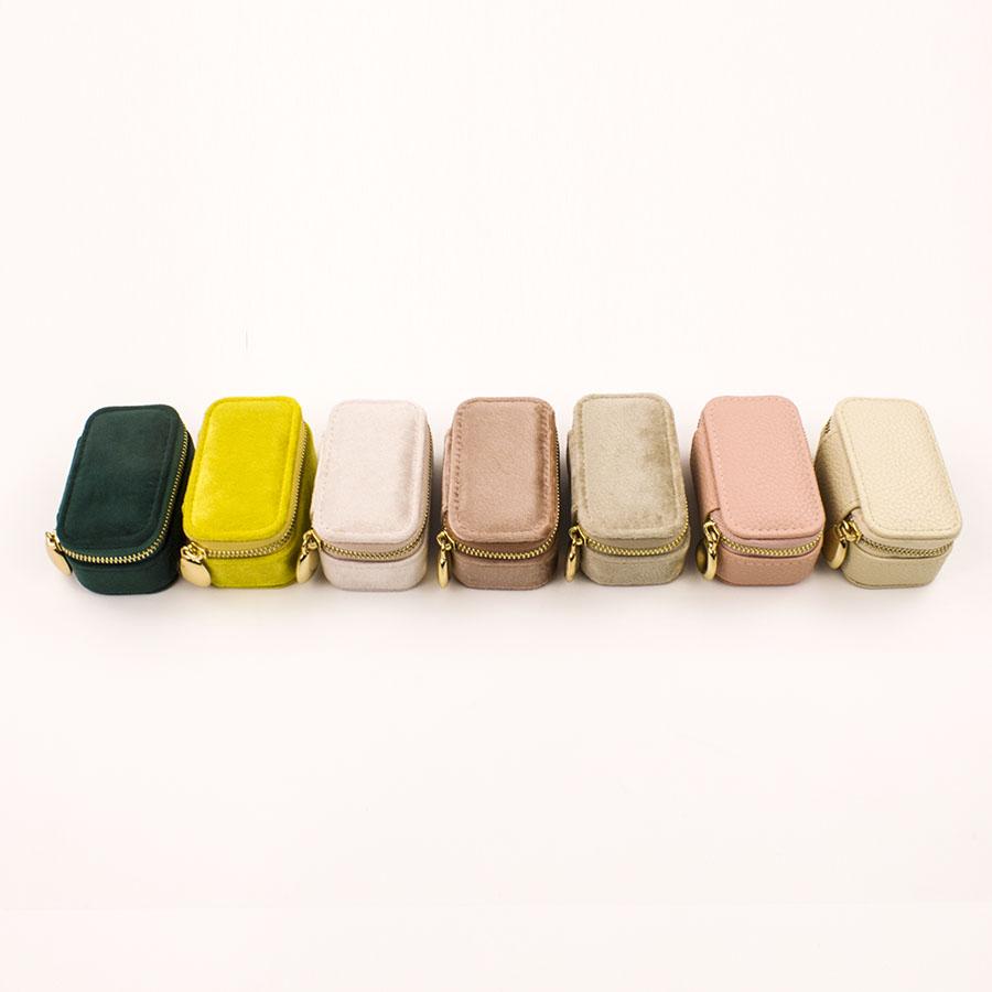 HOT SALE Luxury Jewelry Case Mini Fashion Jewelry Box Velvet Jewelry Organizer Travel