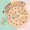 Children's Wooden Early Education Color Memory Chess Concentration Parent-child Interactive Fun Game Science And Education Puzzle Toys