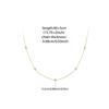 WOSTU Mossanite Station Wedding Chain Necklace For Women 925 Sterling Silver 18K Gold Diamond Cut BTY Layering Choker Necklaces