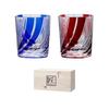 TOFUKU Trading Creative Cut Master Premium Count X H78 240 Glass, Finish, Glasswork, Pair, Blue/Red, 90 Mm, Cc, TK-839
