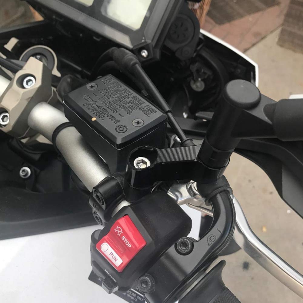 ELIFEPARTS Mirror Holder Offset Holder for Rearview Mirror, Aluminum, 0.4 Inches (10 Mm), Positive Screw, Offset 1.6 Inches (40 Mm)