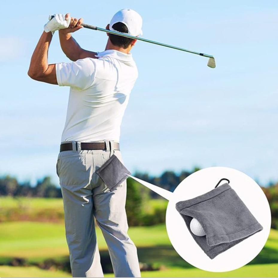 1 Pcs Square Microfiber Golf Ball Cleaning Towel Water Absorption Cleaner Golf Club For Head Wipe Cloth Clean