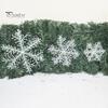Puntos 3Pcs 8/11/15/18/23cm Christmas Tree Snowflake Ornament Party Window Xmas Decor