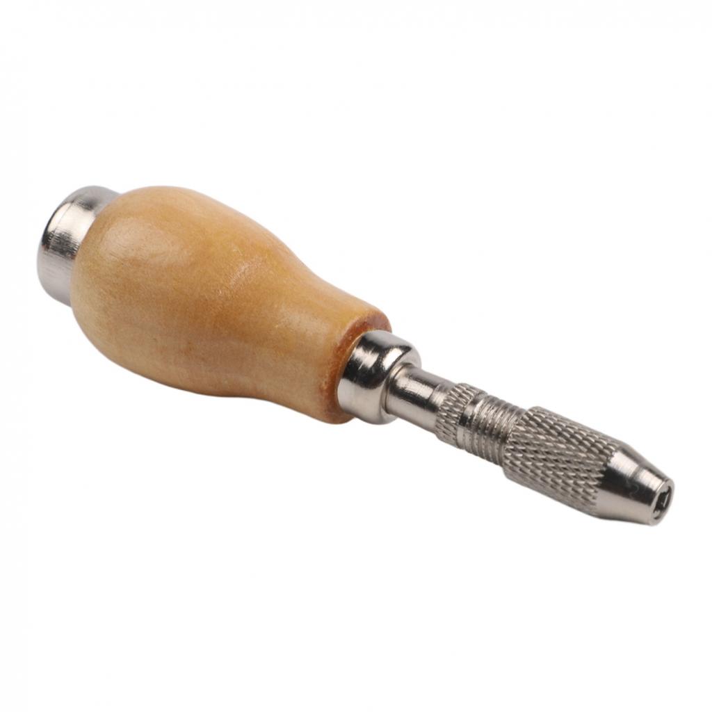 Jeweler Pin Vise Twisting Wire Drill Wooden Handle Tool