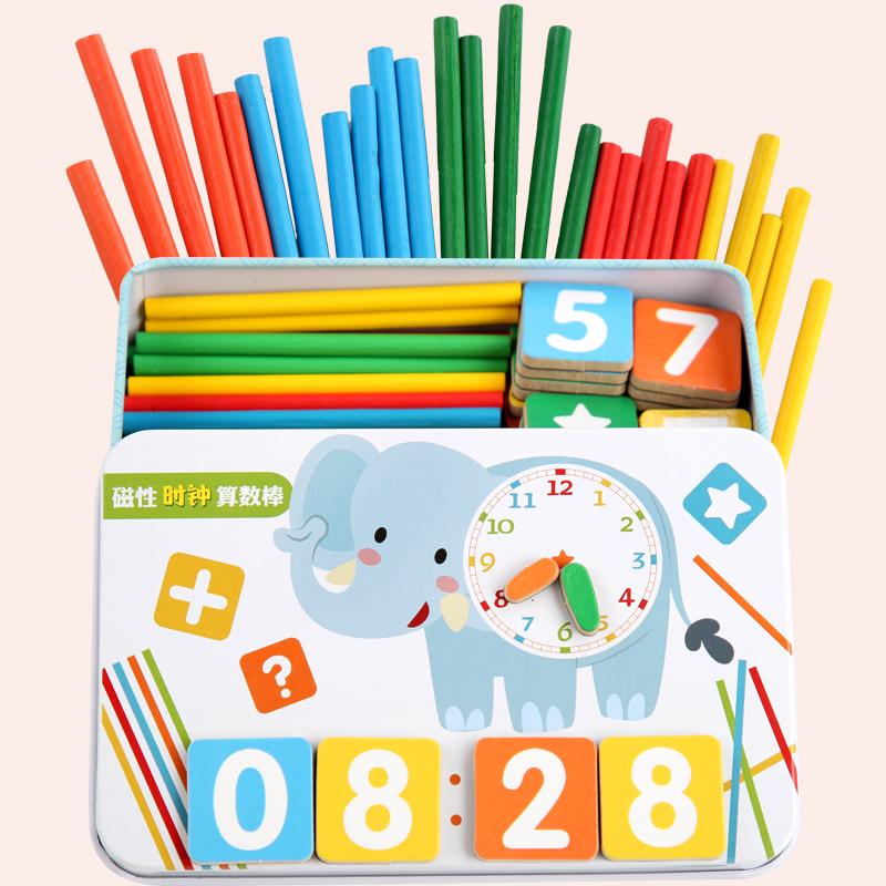 New Puzzles Wooden Magnetic Digital Counting Stick Educational Toys for Children Baby Mathematics Arithmetic Early Learning Toy