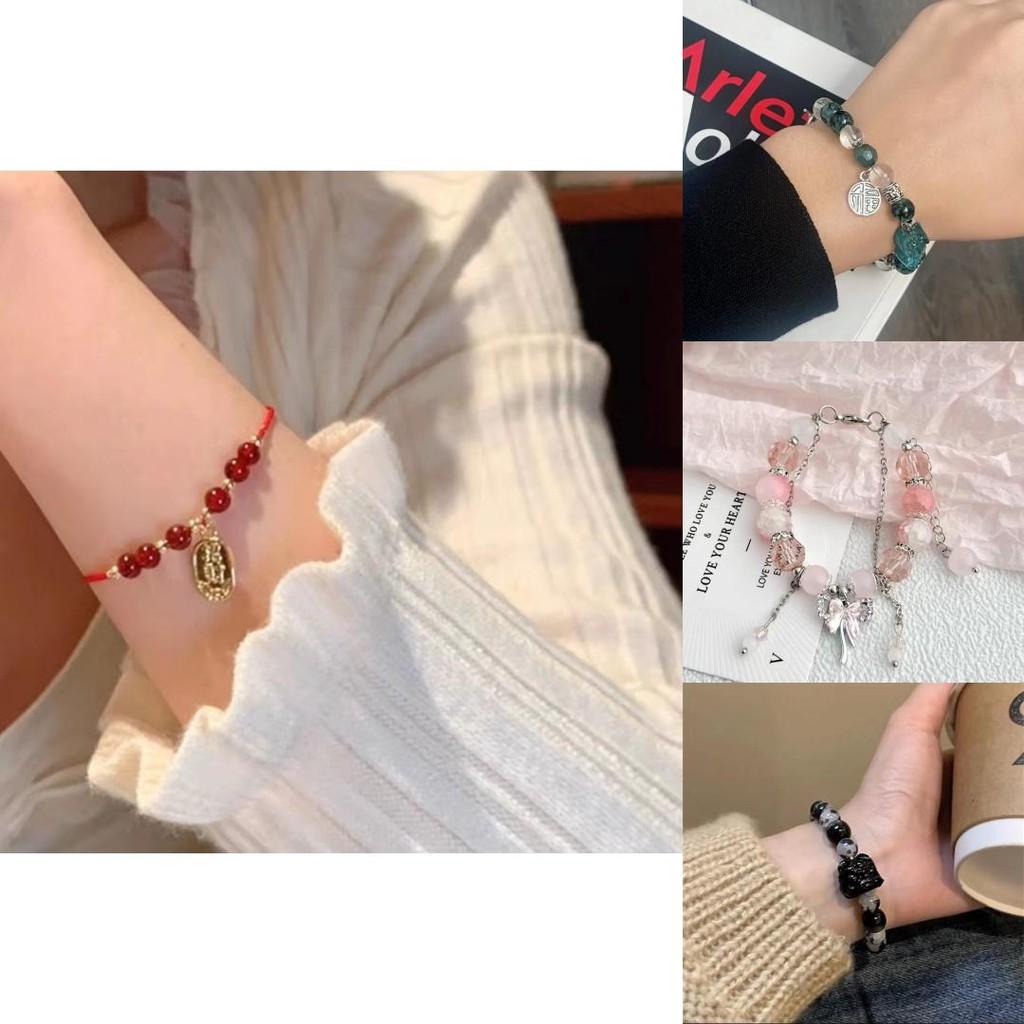 Elegant Chinese Style Black Beaded Bracelet For Women Perfect For Gifting