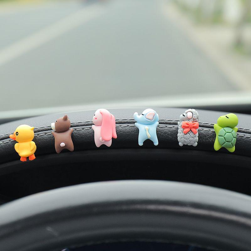 Kaufe Cute Animal Car Dashboard Ornaments Decoration Sleeping Mini