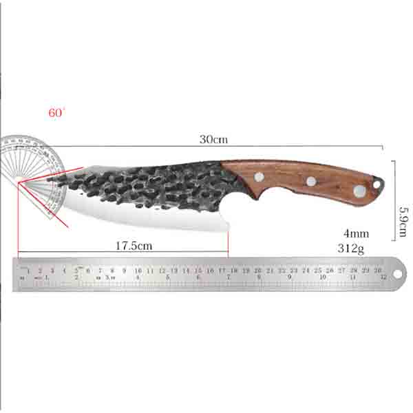 7 Inch Stainless Steel Hand-forged Boning Knife Skinning Knife Butcher Knife Kitchen Knife